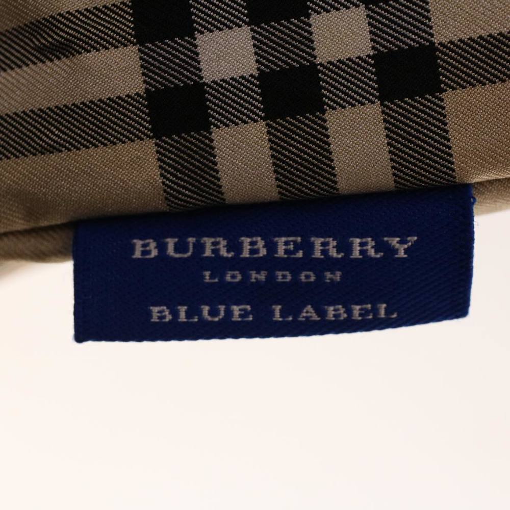 BURBERRY Nova Check Hand Bag Nylon Beige Auth ti1111 - Picture 10 of 16